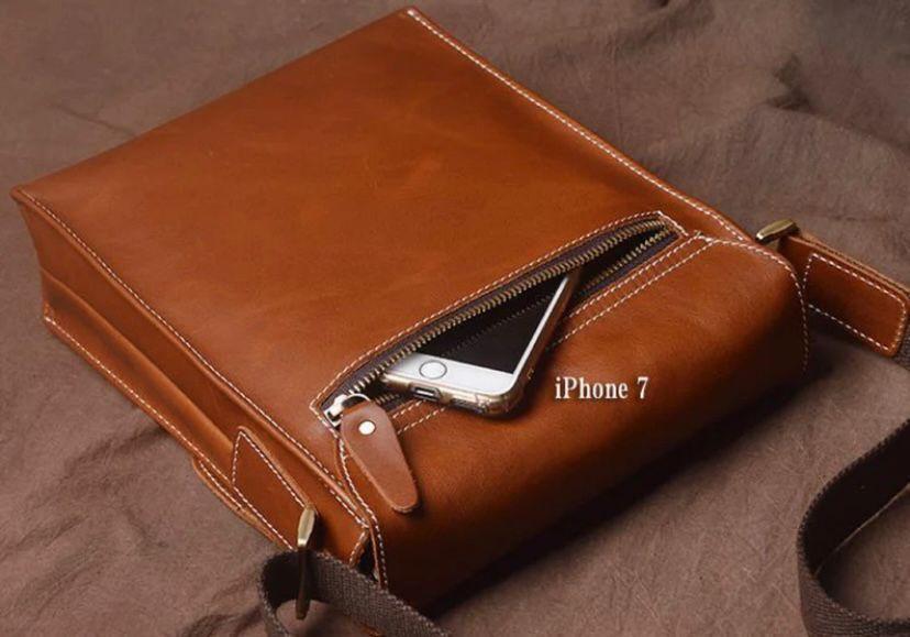 Premium Leather Messenger Bag