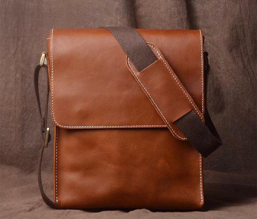 Premium Leather Messenger Bag