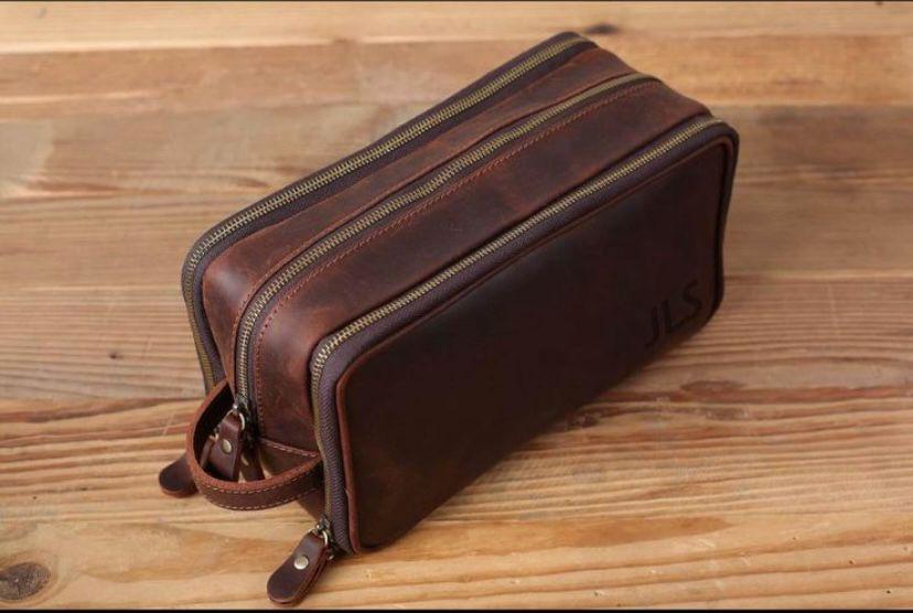 Leather Toiletry Bag
