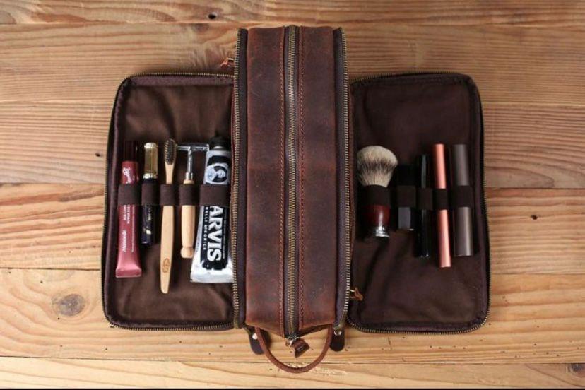 Leather Toiletry Bag