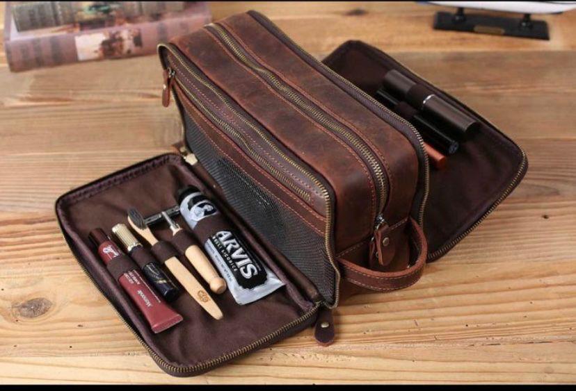Leather Toiletry Bag